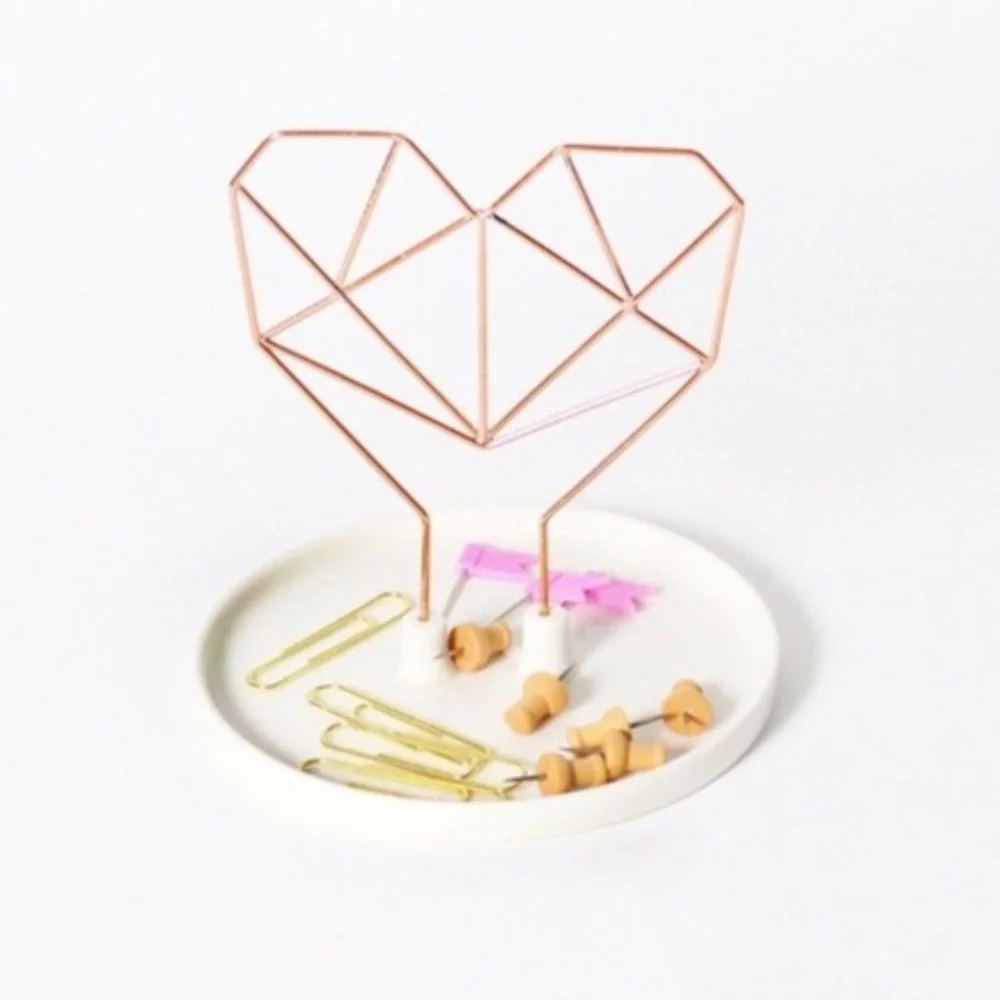 Ceramic and Metal Jewelry Holder and Catch All Dish